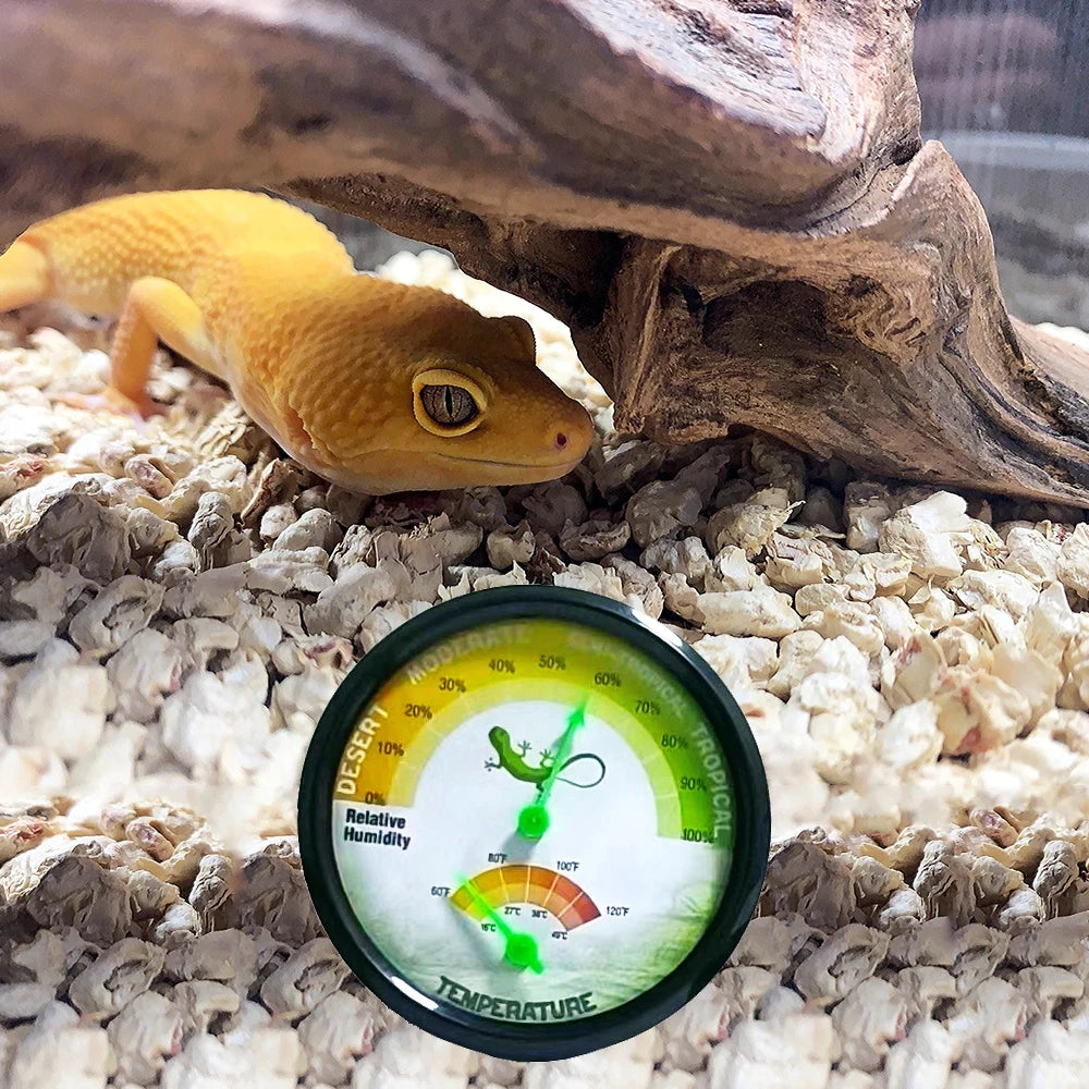 16-49℃/0-100% Reptile Thermometer For Lizard Crabs Geckos Bird Thermograph Insect Hygrometer Climbing Pet Supplies