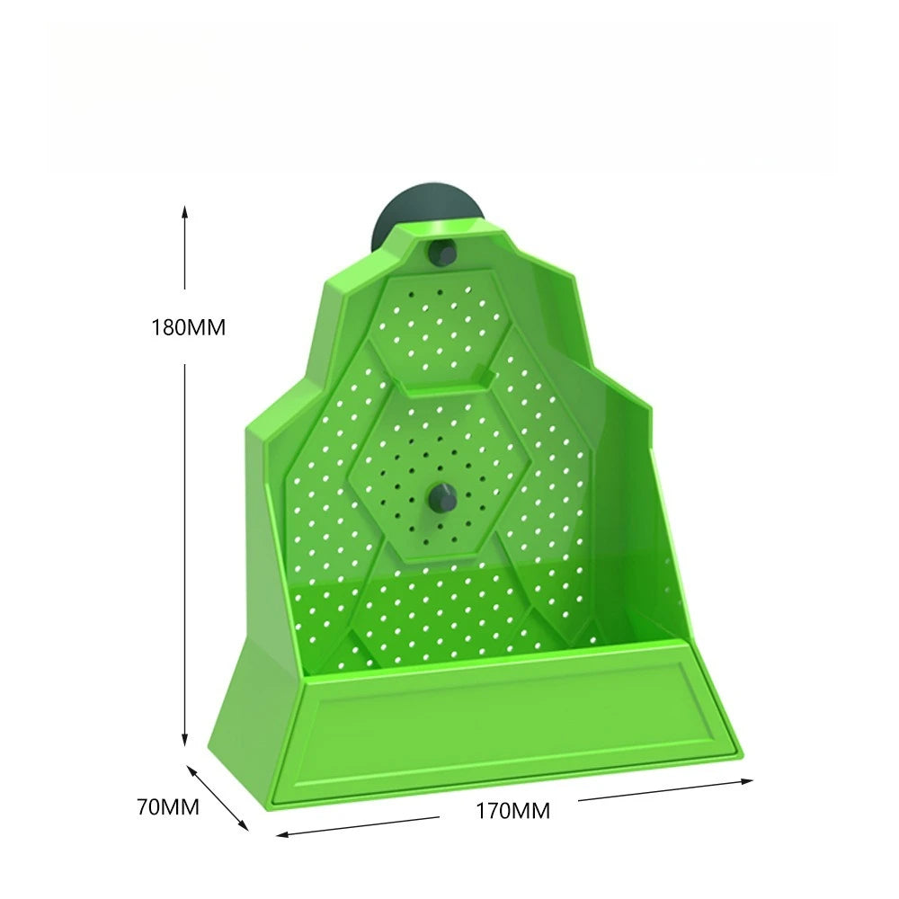 Reptile Suction Cup Feeder Anti-Escape Insect Food Dish Bowl For Snake Frog Tortoise Bearded Dragon Spider Amphibian