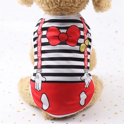 Pet Dog Clothes Cartoon Clothing Puppy Dogs Soft Vests Summer Shirt