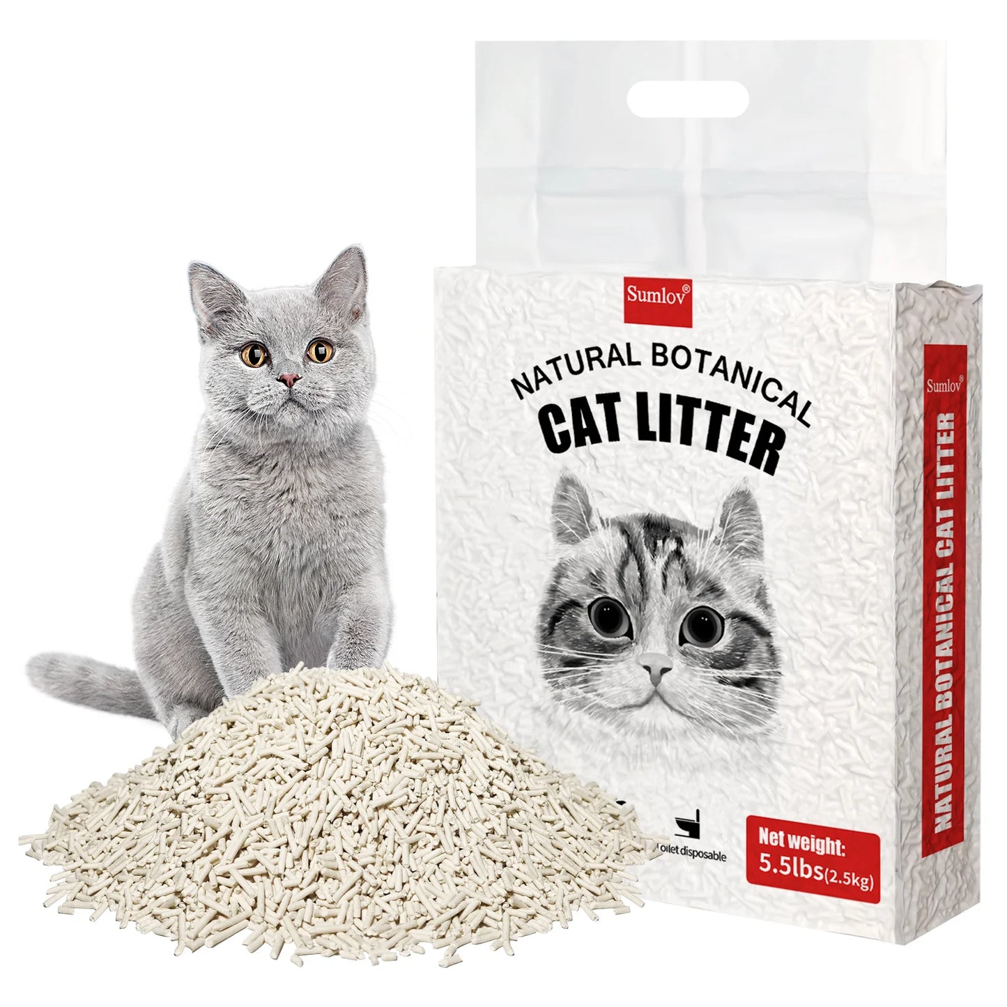 Dust-Free, Flushable, Odor Control Cat Litter