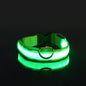 Nylon LED Night Safety Flashing Glow In The Dark Dog Leash Dogs Luminous Fluorescent Pet 
 Collar