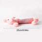 Funny Simulated Animal No Stuffing Dog Toy with Squeakers Durable Stuffingless Plush Squeaky Dog Chew