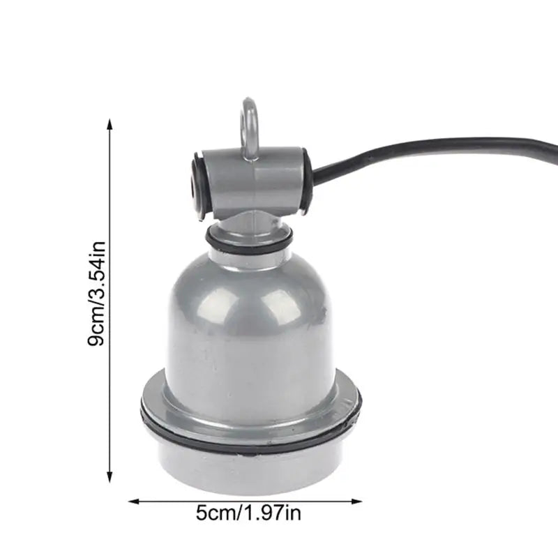 E27 Spiral Socket Reptile Heating Lamp Holder Power Cord with Control Switch for Pet Tortoise Snake Tank Habitat