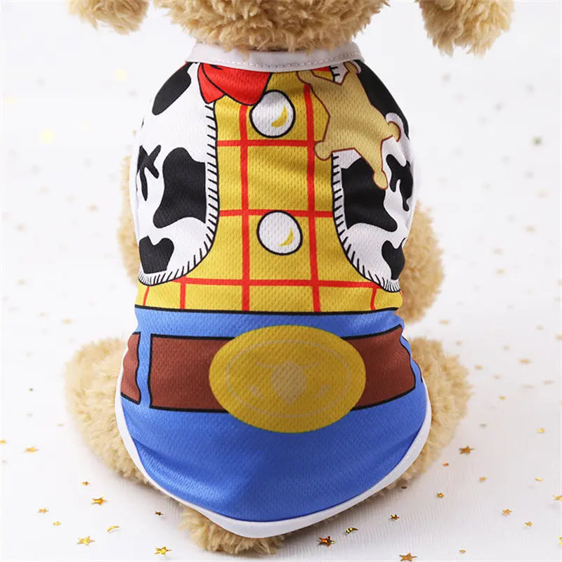 Pet Dog Clothes Cartoon Clothing Puppy Dogs Soft Vests Summer Shirt