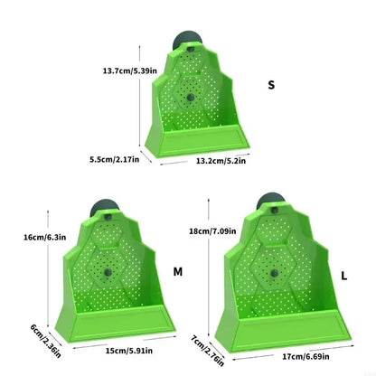 Reptile Suction Cup Feeder Anti-Escape Insect Food Dish Bowl For Snake Frog Tortoise Bearded Dragon Spider Amphibian