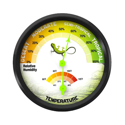 16-49℃/0-100% Reptile Thermometer For Lizard Crabs Geckos Bird Thermograph Insect Hygrometer Climbing Pet Supplies