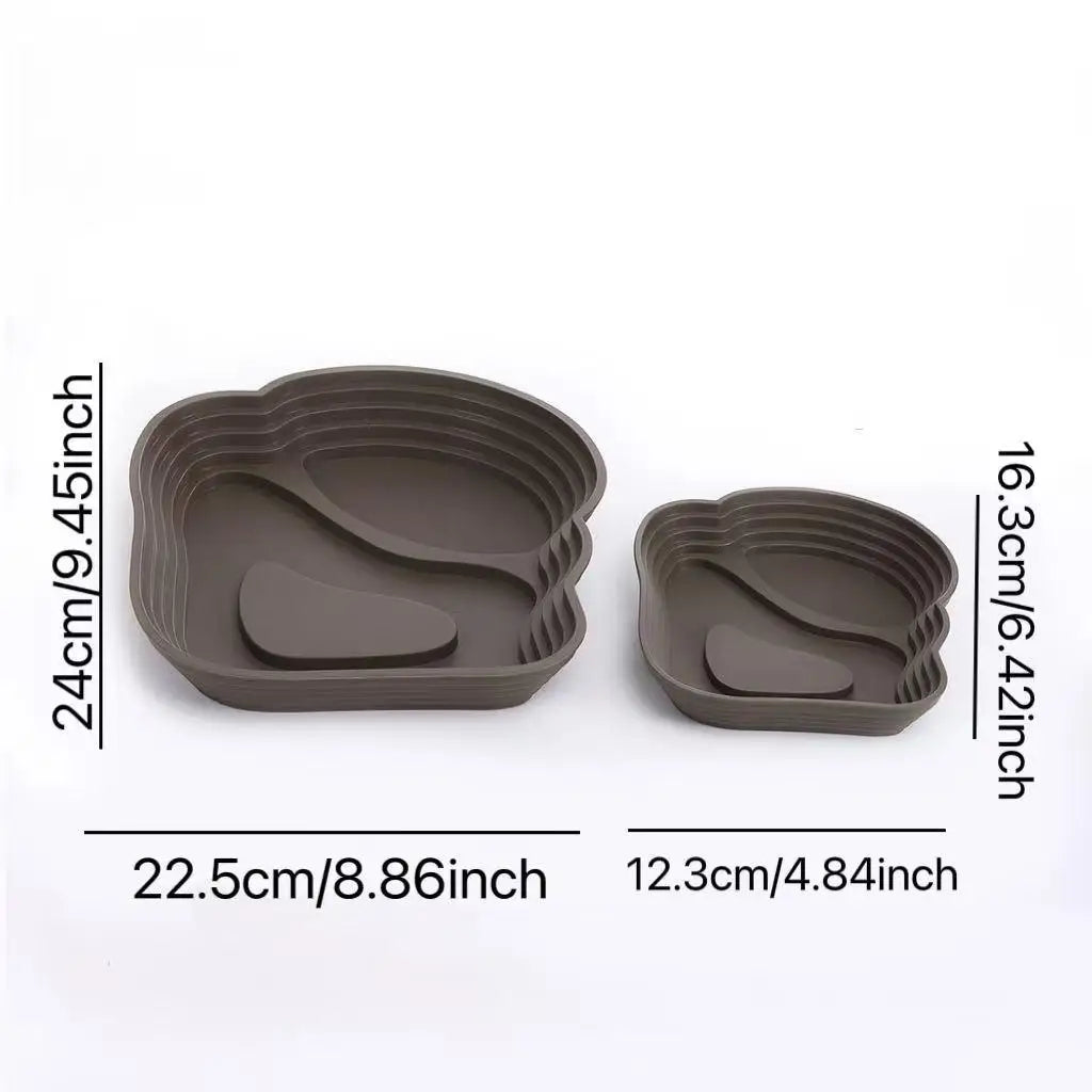 Step-Style Reptile Basin, Special Drinking Bath Pool for Semi-Aquatic Turtles, Large Space Landscape Breeding Tray