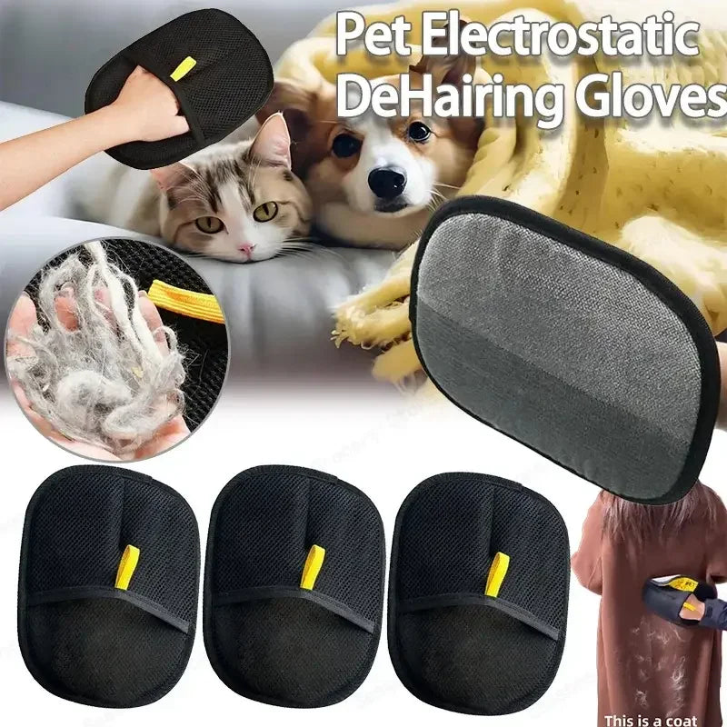 Pet Grooming equipment Gloves Deshedding Glove pet hair remover glove for Dog Cat Rabbit Accessories with Long/Short/Curly Hair