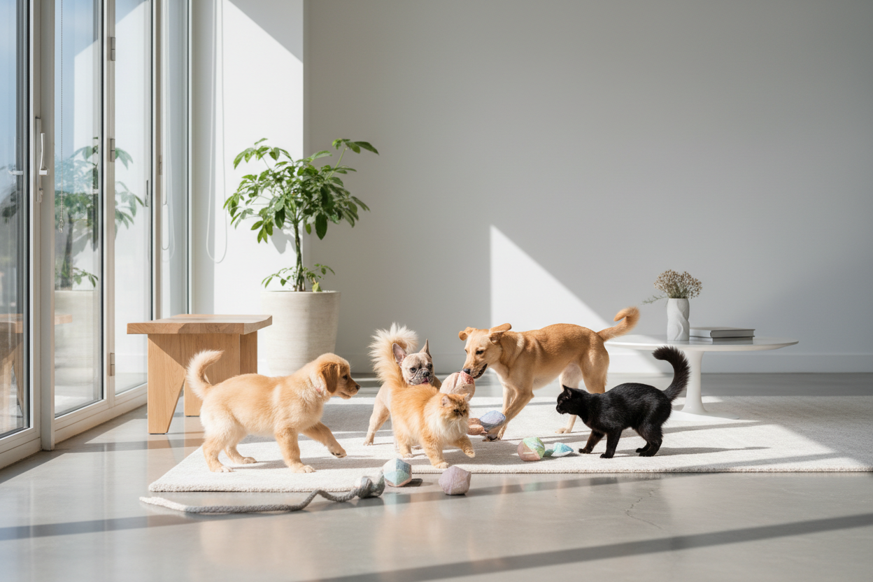 Pets Playing - New Version